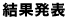 一次審査結果発表